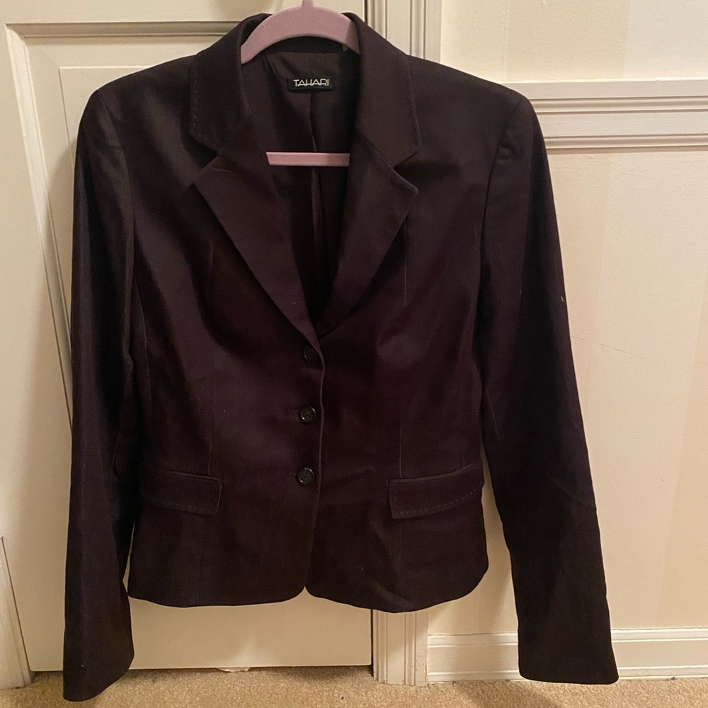 Tahari Brown Blazer Size 10